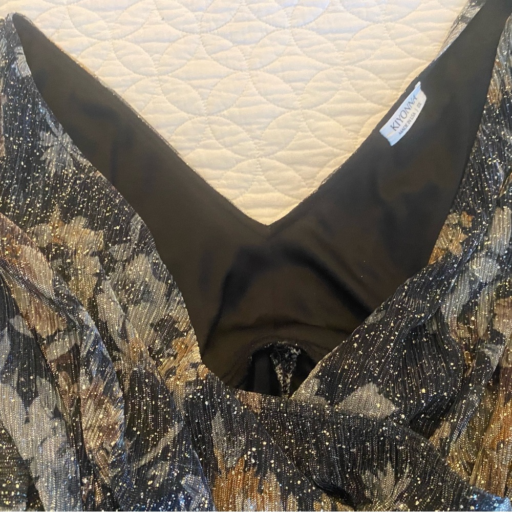 Kiyonna Multicolor Long Sleeve Dress EUC - Picture 9 of 13